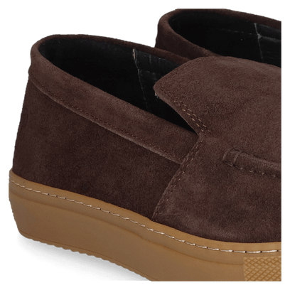 Joan Heren Loafers Suede Marro