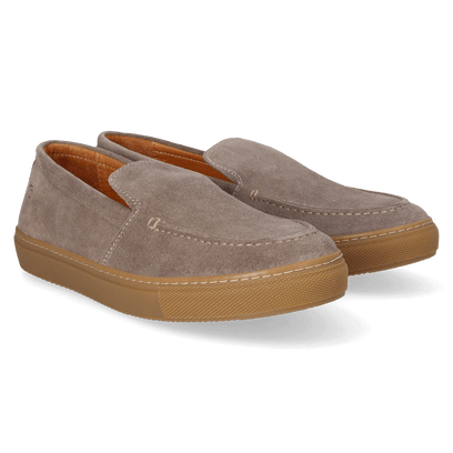 Joan Heren Loafers Suede Taupe