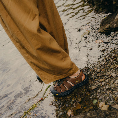 Newport Heren Wandelsandalen Leer Bison