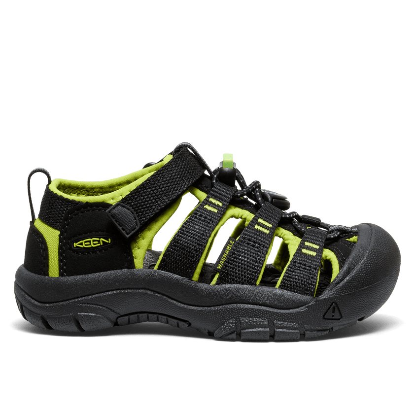 Newport H2 Younger Kids Sandalen Black/Lime Green