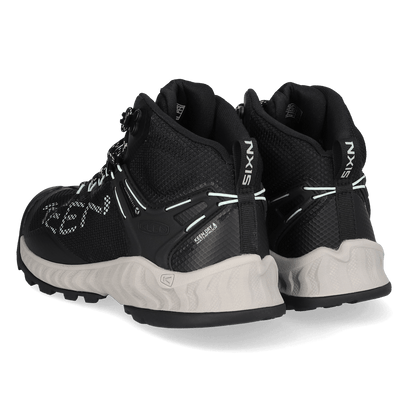 NXIS EVO Mid Dames Wandelschoenen Black/Blue Glass