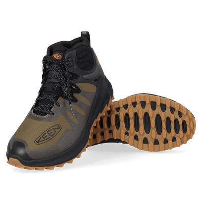 Zionic Mid Heren Wandelschoenen Dark Olive/Scarlet Ibis