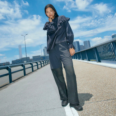 Howser III Slide Dames Slip-On Black Smooth Nylon