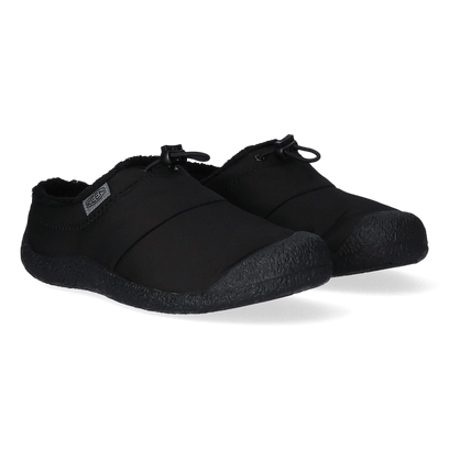 Howser III Slide Dames Slip-On Black Smooth Nylon