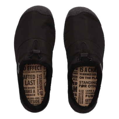 Howser III Slide Dames Slip-On Black Smooth Nylon