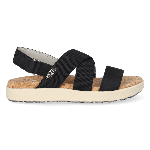 Elle Criss Cross Dames Sandalen Black/Birch Elle Criss Cross Dames Sandalen Black/Birch