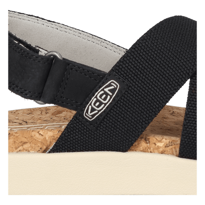 Elle Criss Cross Dames Sandalen Black/Birch