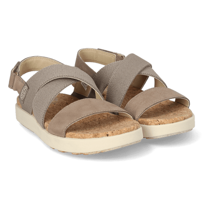 Elle Criss Cross Dames Sandalen Brindle/Birch