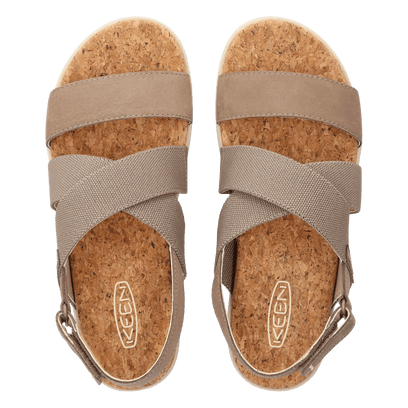 Elle Criss Cross Dames Sandalen Brindle/Birch