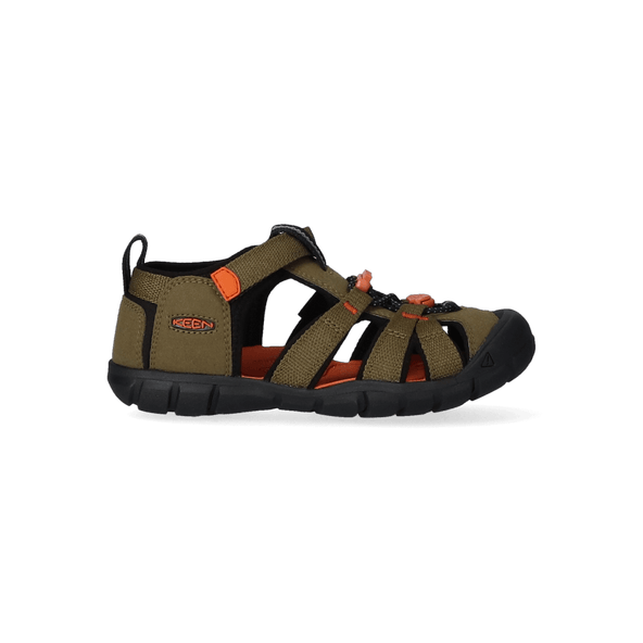 Seacamp II CNX Younger Kids Sandalen Dark Olive/Gold Flame Seacamp II CNX Younger Kids Sandalen Dark Olive/Gold Flame