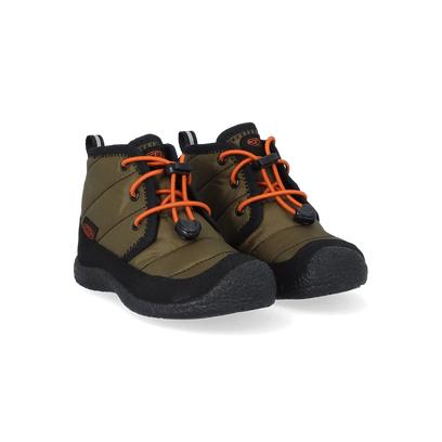 Howser II Chukka Older Kids Boots Dark Olive/Gold Flame