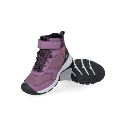 Skua Mid Older Kids Boots Plum/Plum Perfect