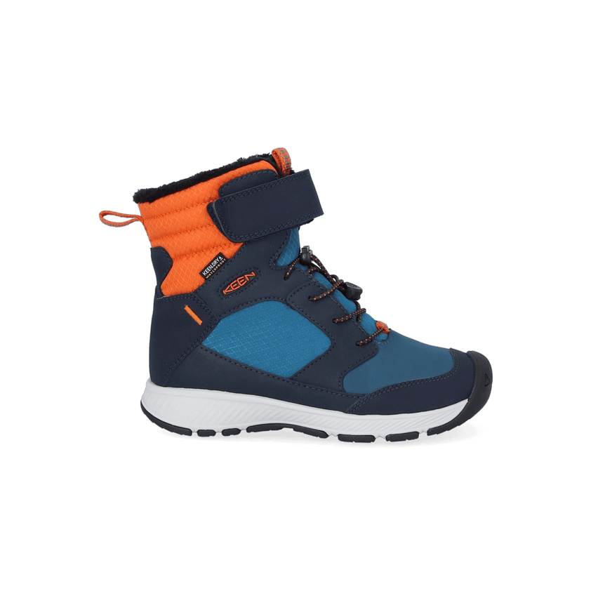 Skua Older Kids Winter Boots Sky Captain/Gold Flame