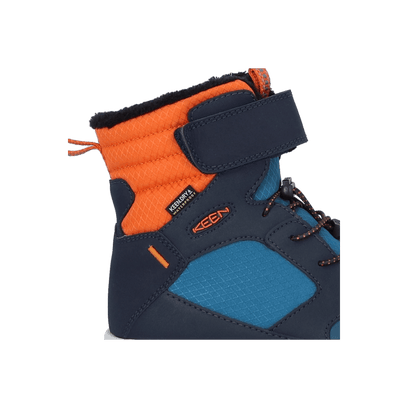 Skua Older Kids Winter Boots Sky Captain/Gold Flame