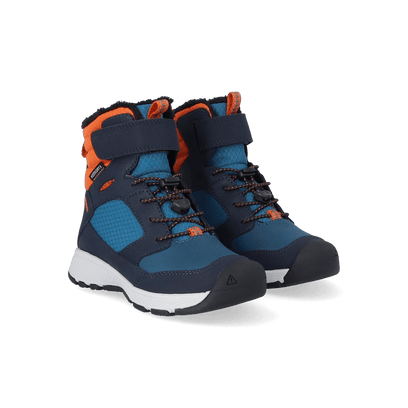 Skua Younger Kids Winter Boots Sky Captain/Gold Flame