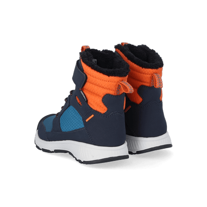 Skua Younger Kids Winter Boots Sky Captain/Gold Flame