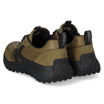 KS86 Leren Heren Sneakers Dark Olive/Black