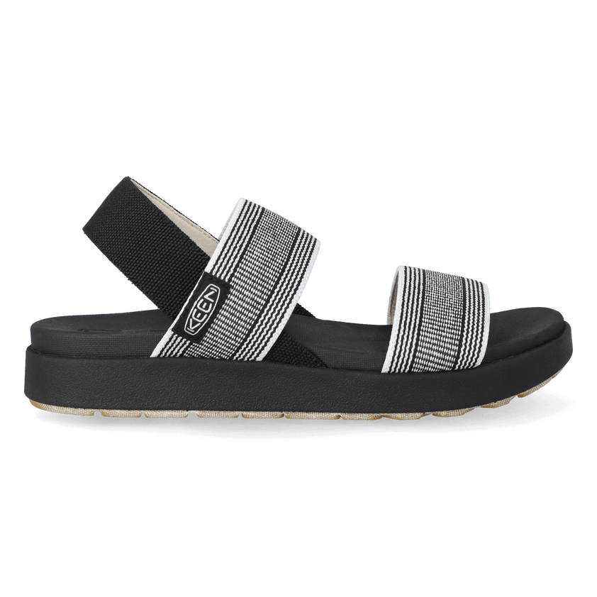 Elle Backstrap Dames Sandalen Black/Star White