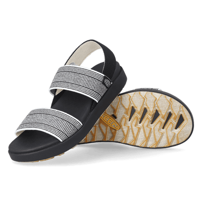 Elle Backstrap Dames Sandalen Black/Star White