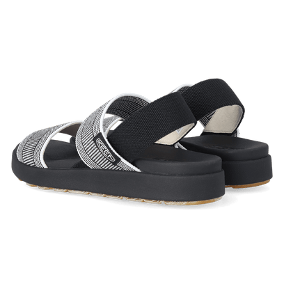 Elle Backstrap Dames Sandalen Black/Star White