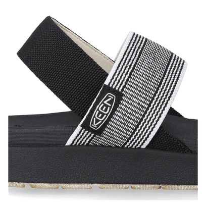 Elle Backstrap Dames Sandalen Black/Star White