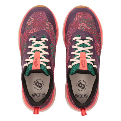 Leiki Speed Dames Wandelschoenen Plum Perfect/Floral