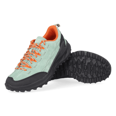 Jasper Zionic Dames Sneakers Suede Granite Green/Gold Flame