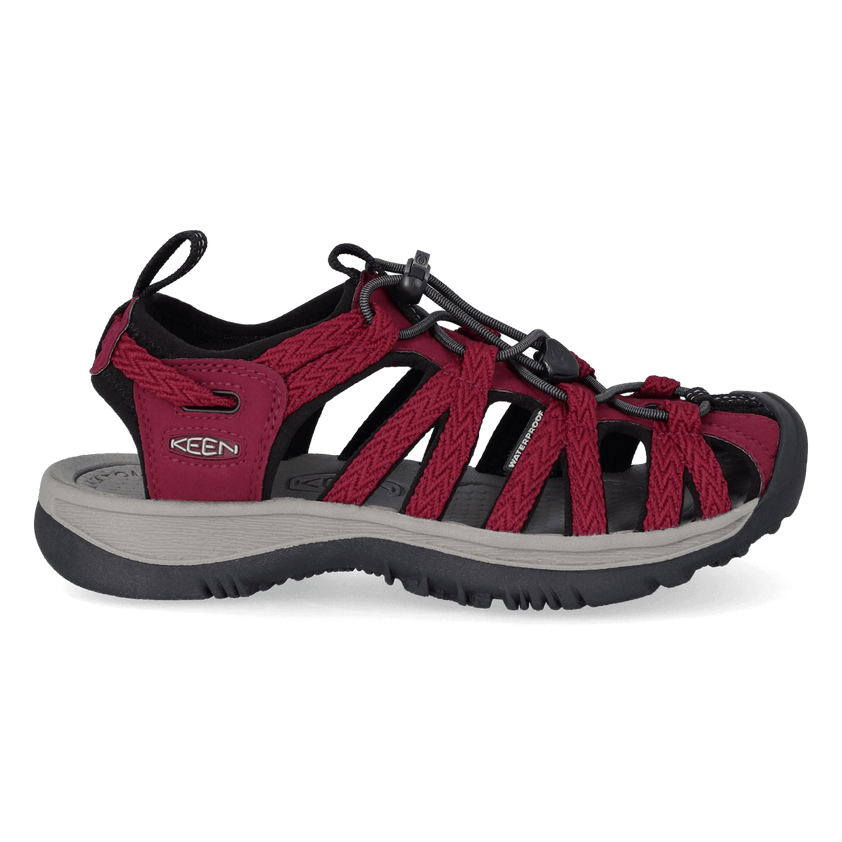 Whisper Dames Wandelsandalen Beaujolais/Black