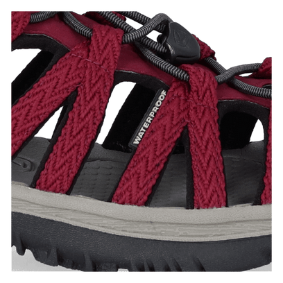 Whisper Dames Wandelsandalen Beaujolais/Black