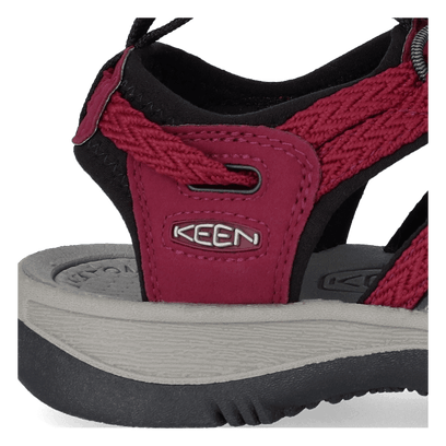 Whisper Dames Wandelsandalen Beaujolais/Black