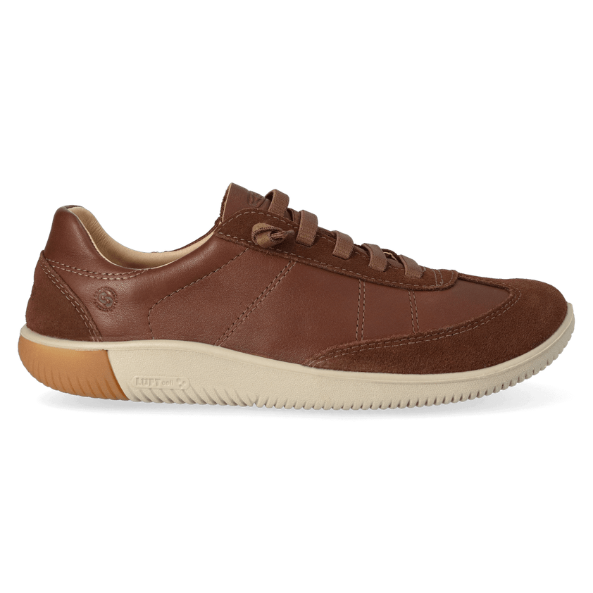 KNX T-Toe Heren Sneakers Leer Dark Earth/Plaza Taupe