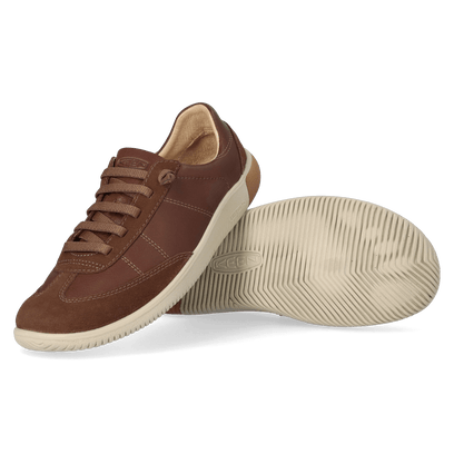 KNX T-Toe Heren Sneakers Leer Dark Earth/Plaza Taupe
