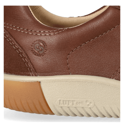 KNX T-Toe Heren Sneakers Leer Dark Earth/Plaza Taupe