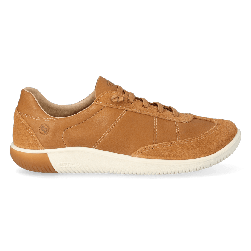 KNX T-Toe Dames Sneakers Leer Chipmunk/Birch