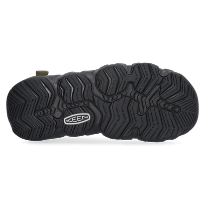 Hyperport Fisherman Heren Sandalen Leer Dark Olive/Black