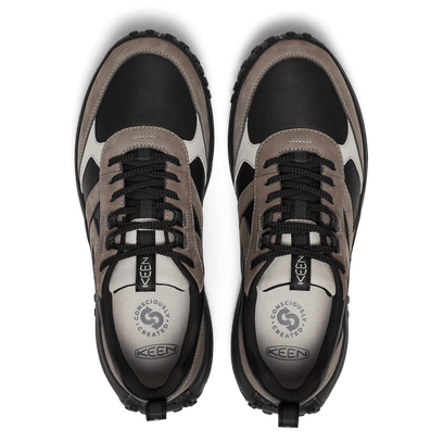 KS86 Leren Heren Sneakers Black/Steel Grey