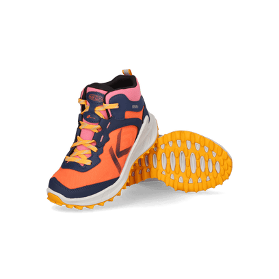 Zionic Mid Older Kids Wandelschoenen Naval Academy/Nasturtium