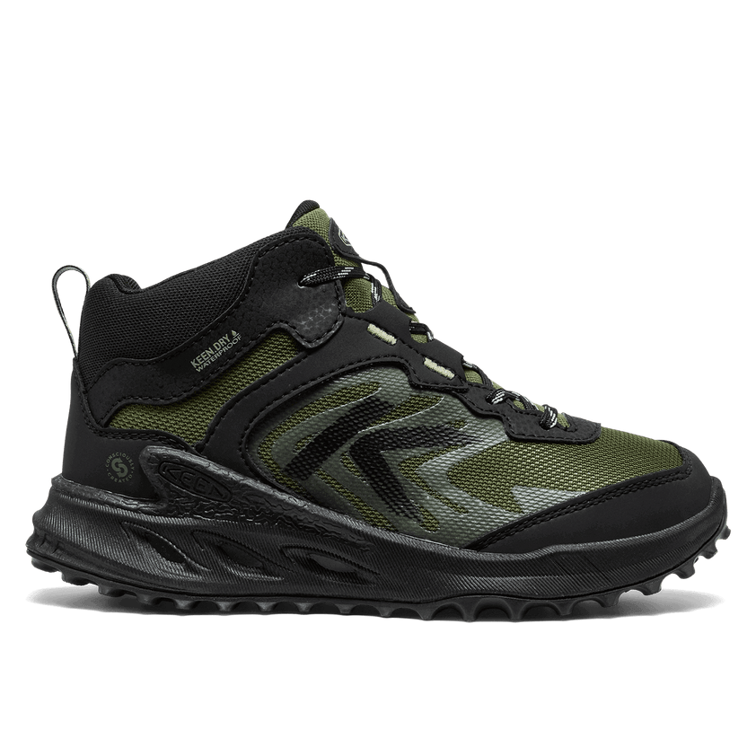 Zionic Mid Older Kids Wandelschoenen Black/Bronze Green