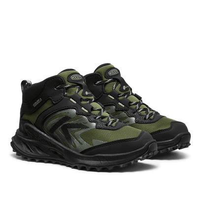 Zionic Mid Older Kids Wandelschoenen Black/Bronze Green