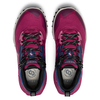 Zionic NXT Mid Dames Wandelschoenen Beaujolais/Pink Lemonade