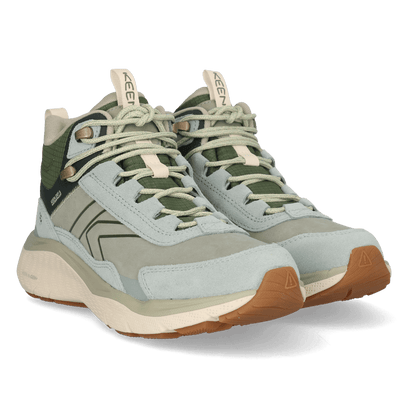 Leiki Mid Leather Dames Wandelschoenen Iceberg Green/Bronze Green
