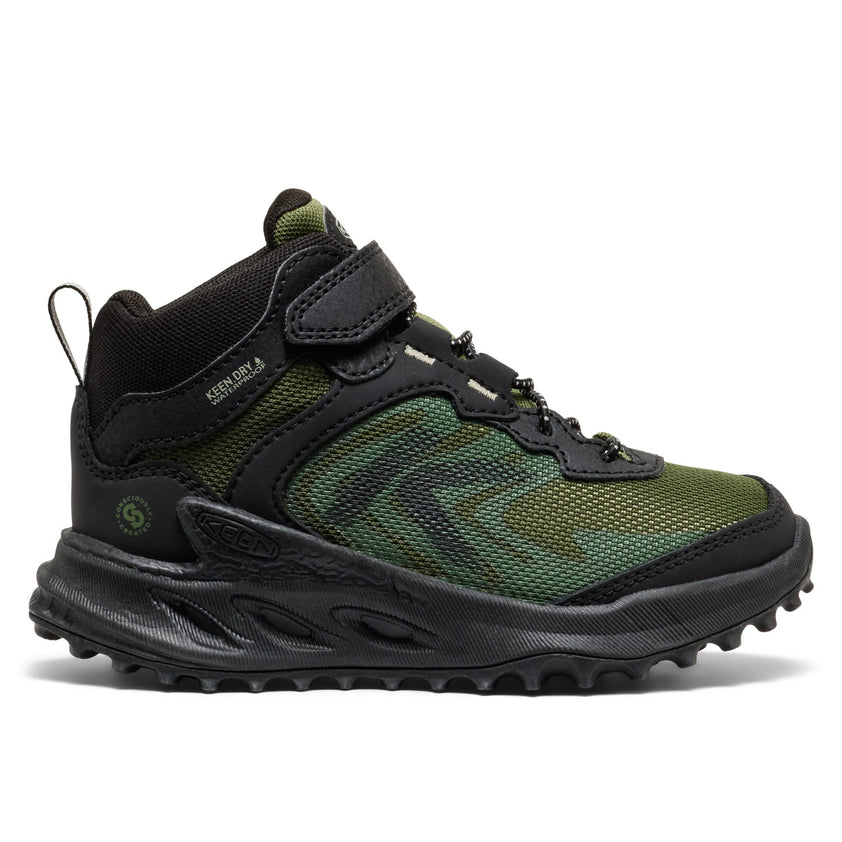 Zionic Mid Younger Kids Wandelschoenen Black/Bronze Green