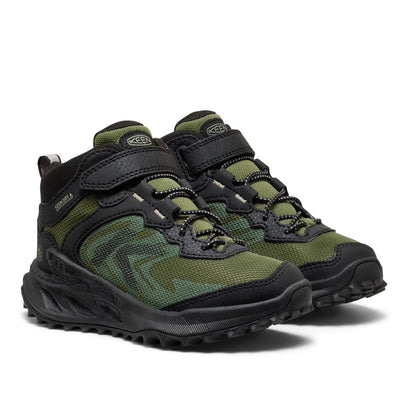 Zionic Mid Younger Kids Wandelschoenen Black/Bronze Green