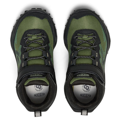 Zionic Mid Younger Kids Wandelschoenen Black/Bronze Green