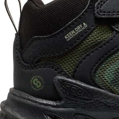 Zionic Mid Younger Kids Wandelschoenen Black/Bronze Green