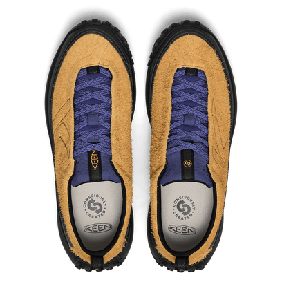 KS Mino Heren Sneakers Suede Oak Buff/Skipper Blue