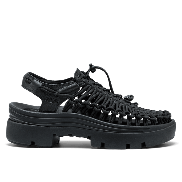 Uneek PLT Sandalen Black Smooth Lea Uneek PLT Sandalen Black Smooth Lea
