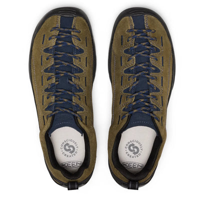 Jasper Heren Sneakers Suede Dark Olive/Naval Academy