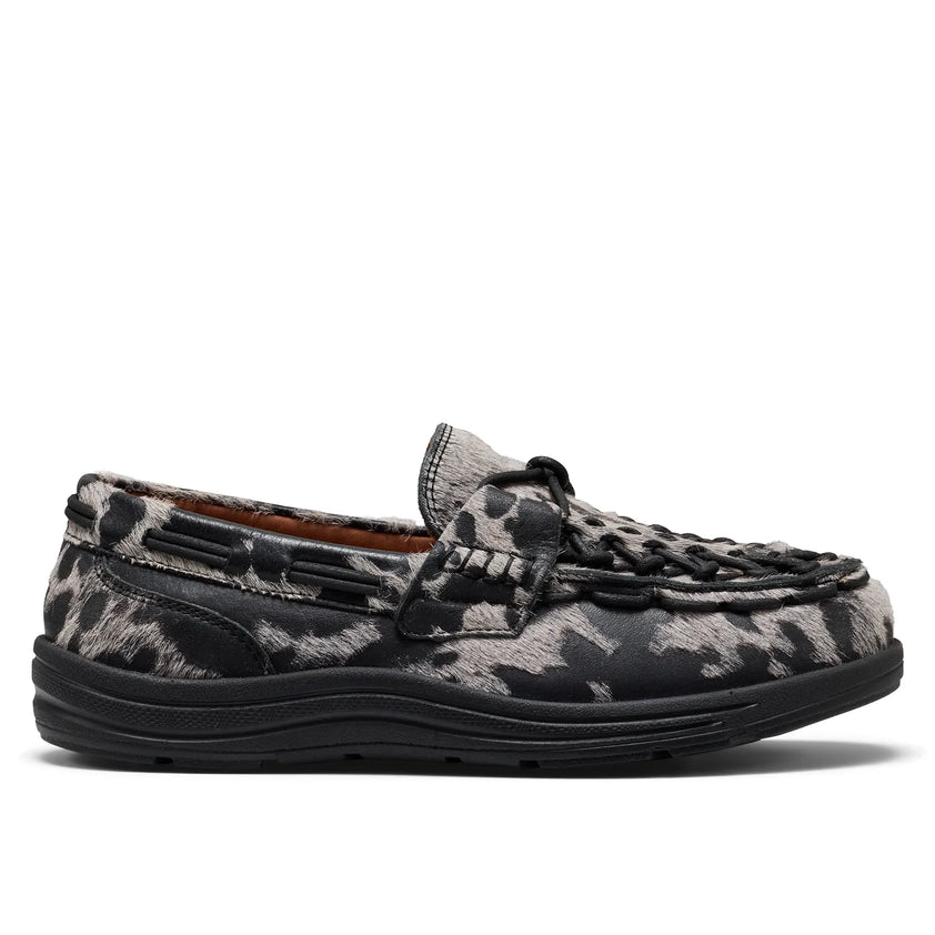 Uneek Loafer Dames Nocturnal Cow Black