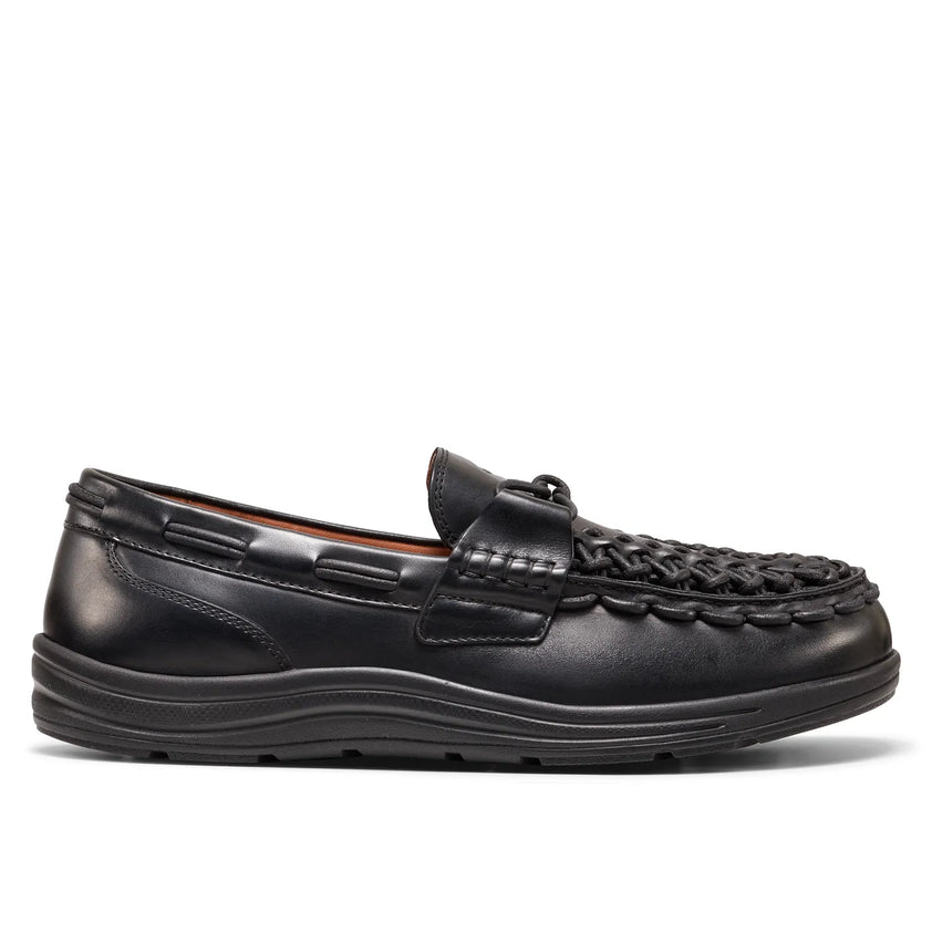 Uneek Loafer Heren Leer Black